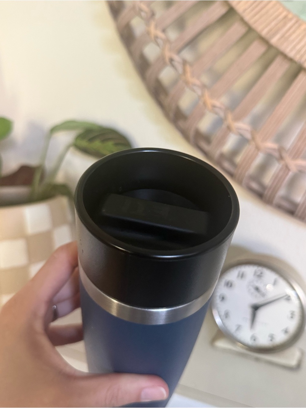 Yeti Navy Blue Insulated Travel Bottle with Black Cap - Picture 3 of 5